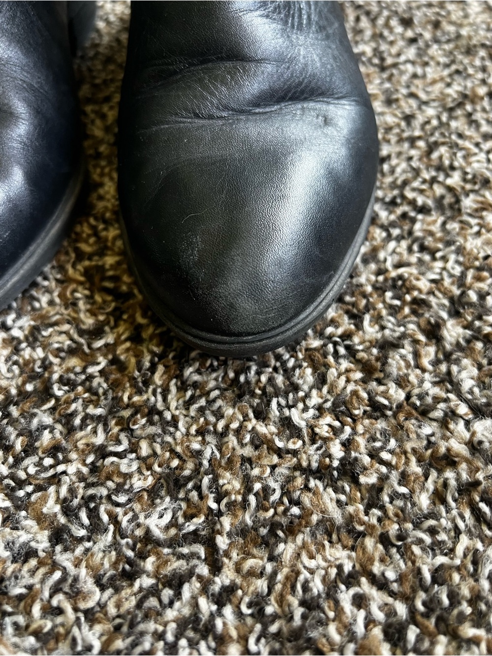 Ralph Lauren Black Leather Pointed Ankle Booties - Picture 4 of 8